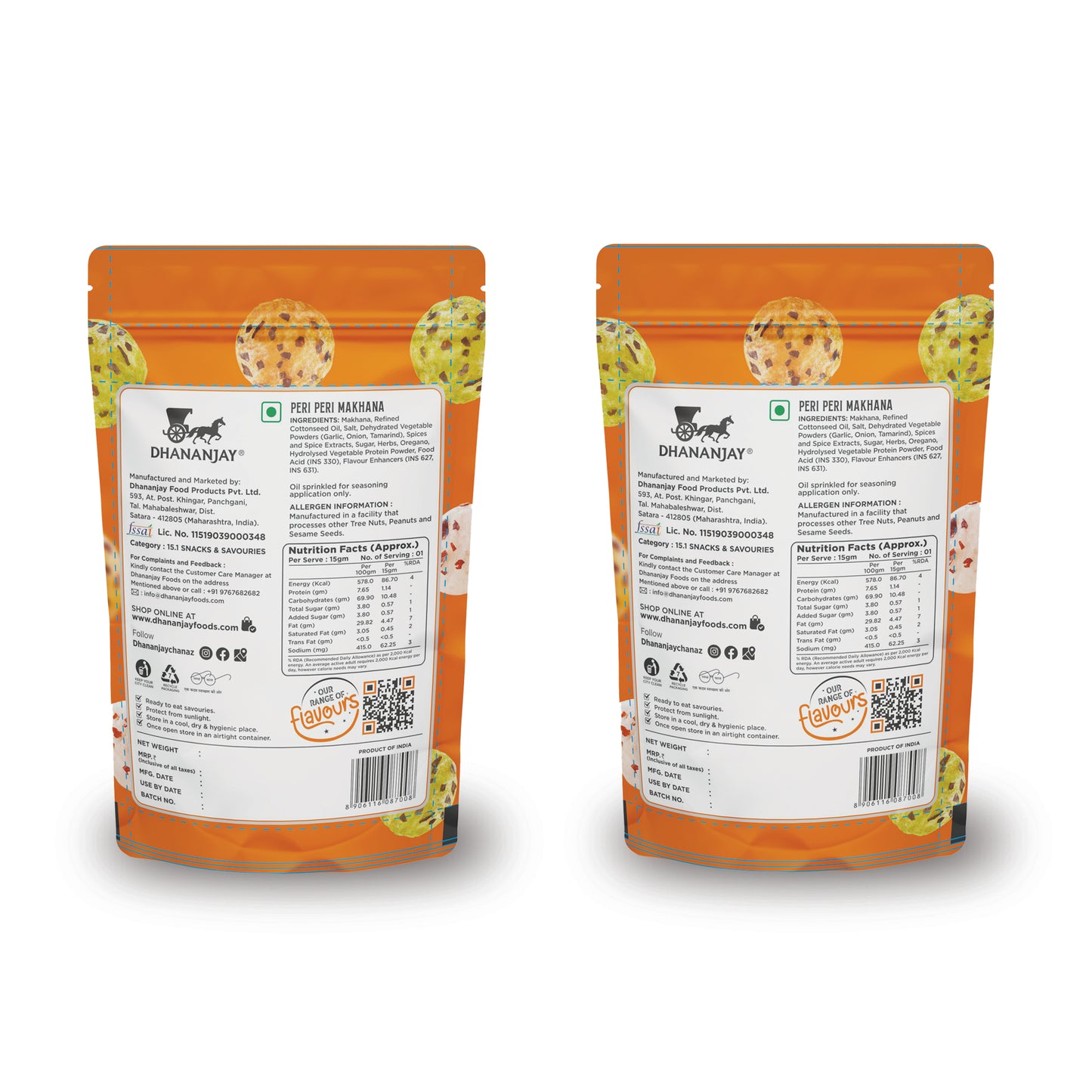 Peri Peri Makhana (pack of 2)