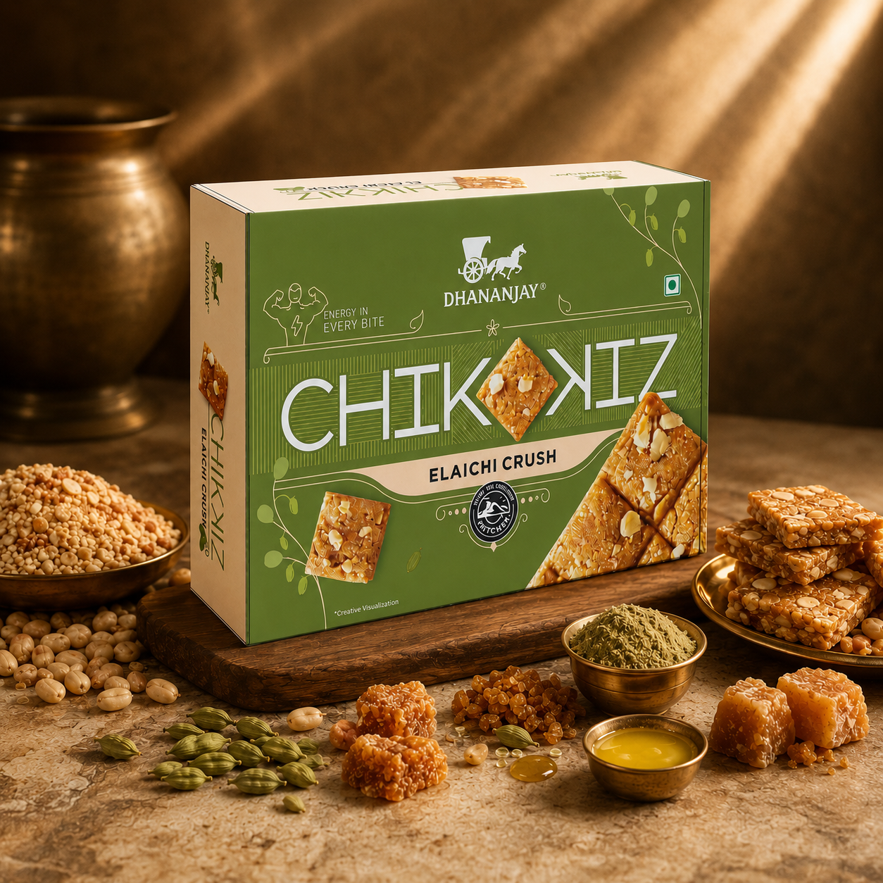 Elaichi Crush Chikki