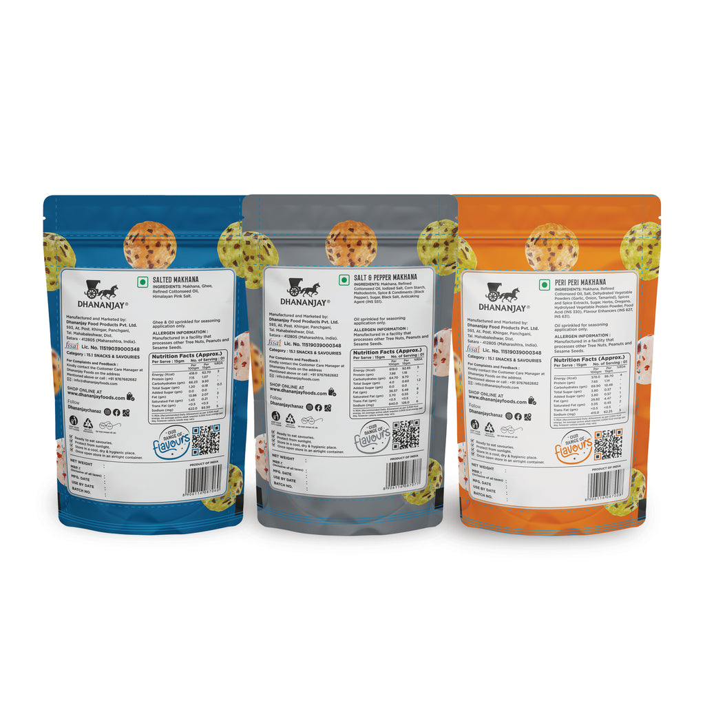 Salted ,Salt & Pepper Peri Peri (Pack of 3)